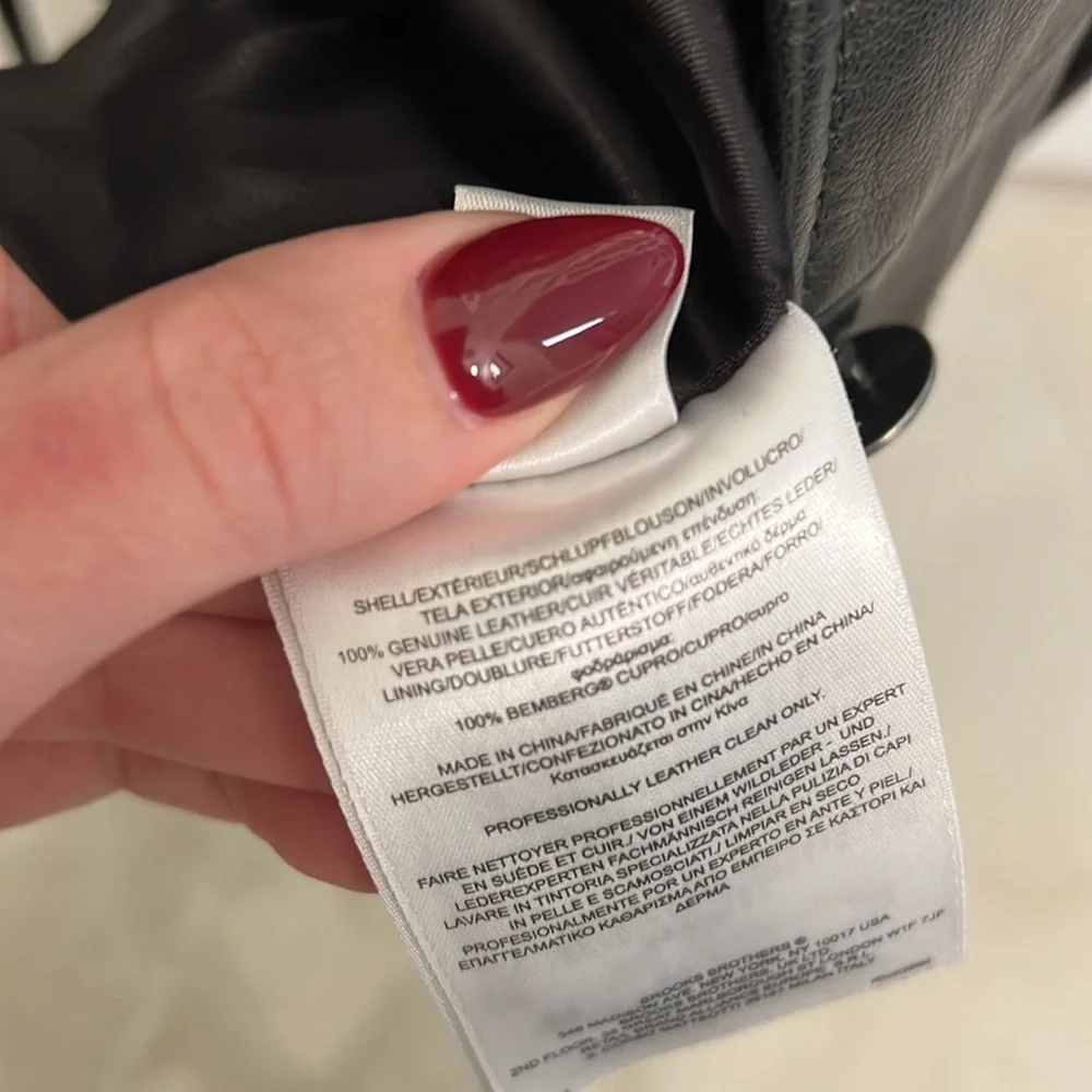 Brooks Brothers Leather Jacket - Picture 6 of 8